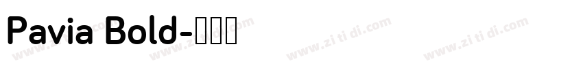 Pavia Bold字体转换